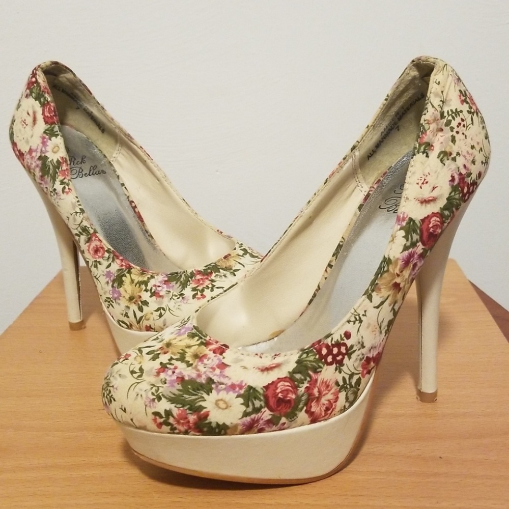 Rck Bella Floral High Heels